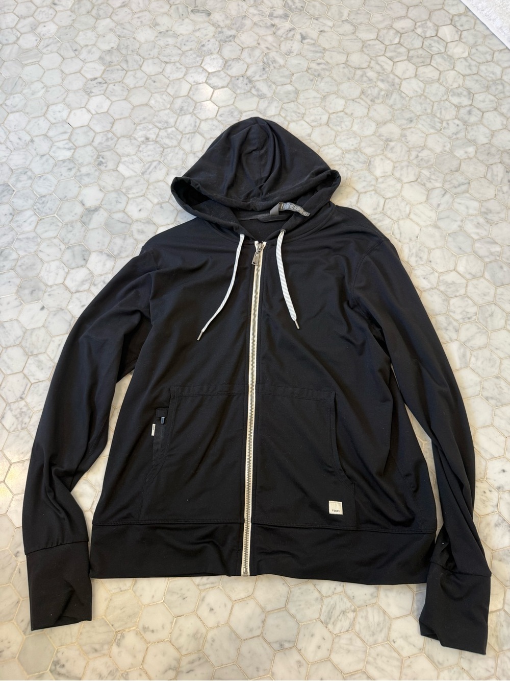 Vuori halo performance hoodie Black Zip-Up size XL
